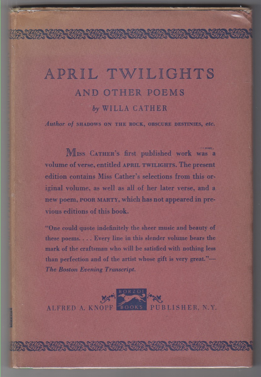 April Twilights and Other Poems