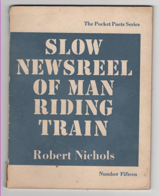Slow Newsreel of Man Riding Train