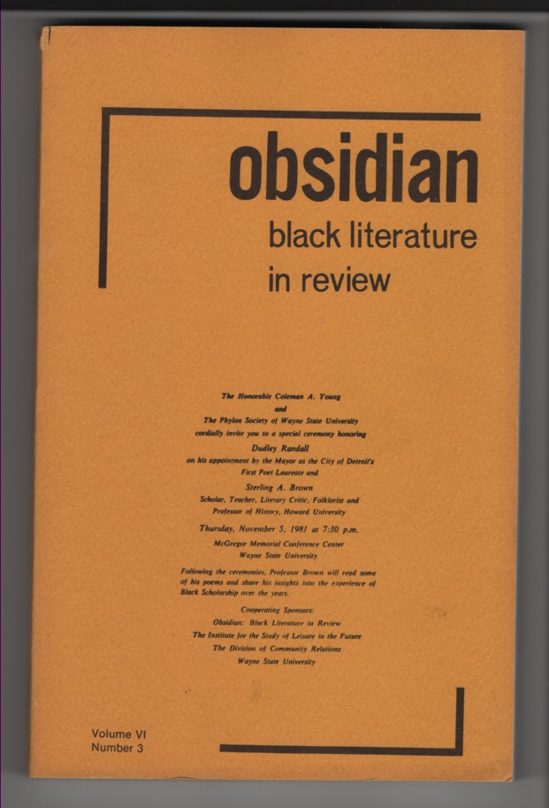 Obsidian Black Literature in Review