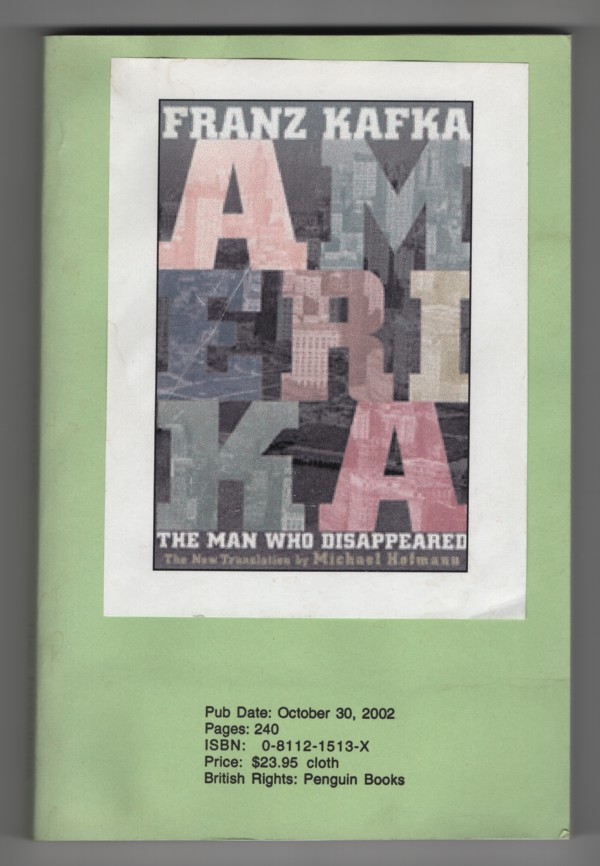 Amerika The Man Who Disappeared