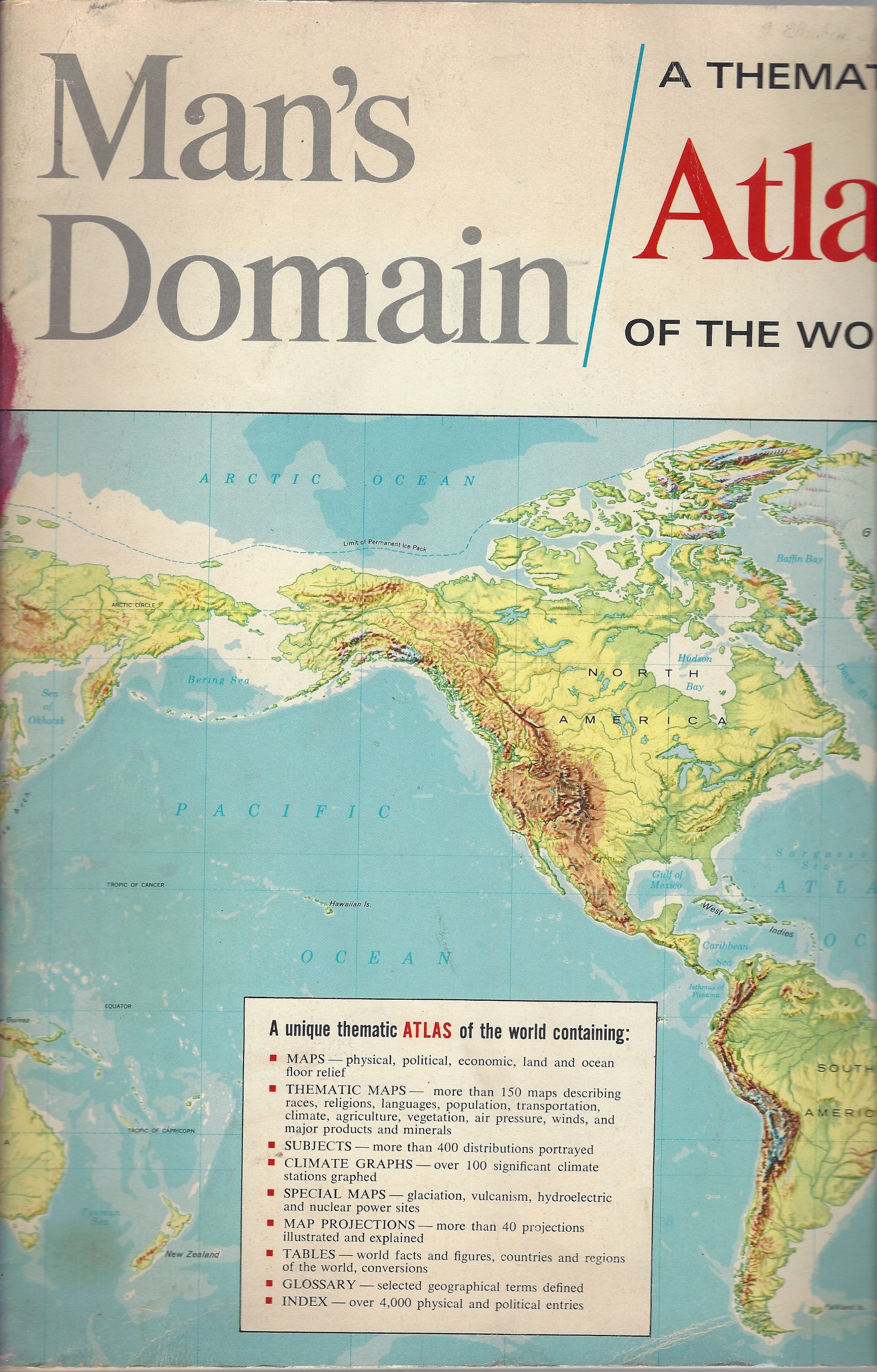 THROWER NORMAN J. W. EDITOR - Man's Domain, a Thematic Atlas of the World