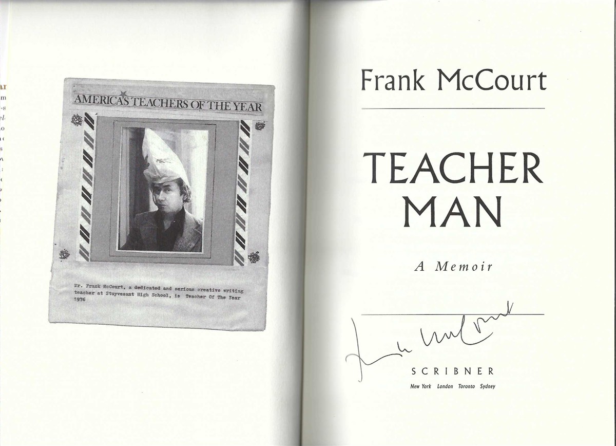 MCCOURT, FRANK - Teacher Man ** Signed** a Memoir