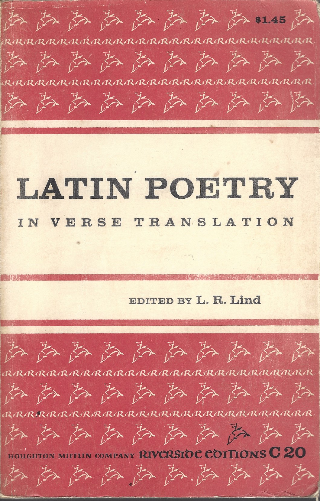 LIND L.R.  EDITOR - Latin Poetry in Verse Translation