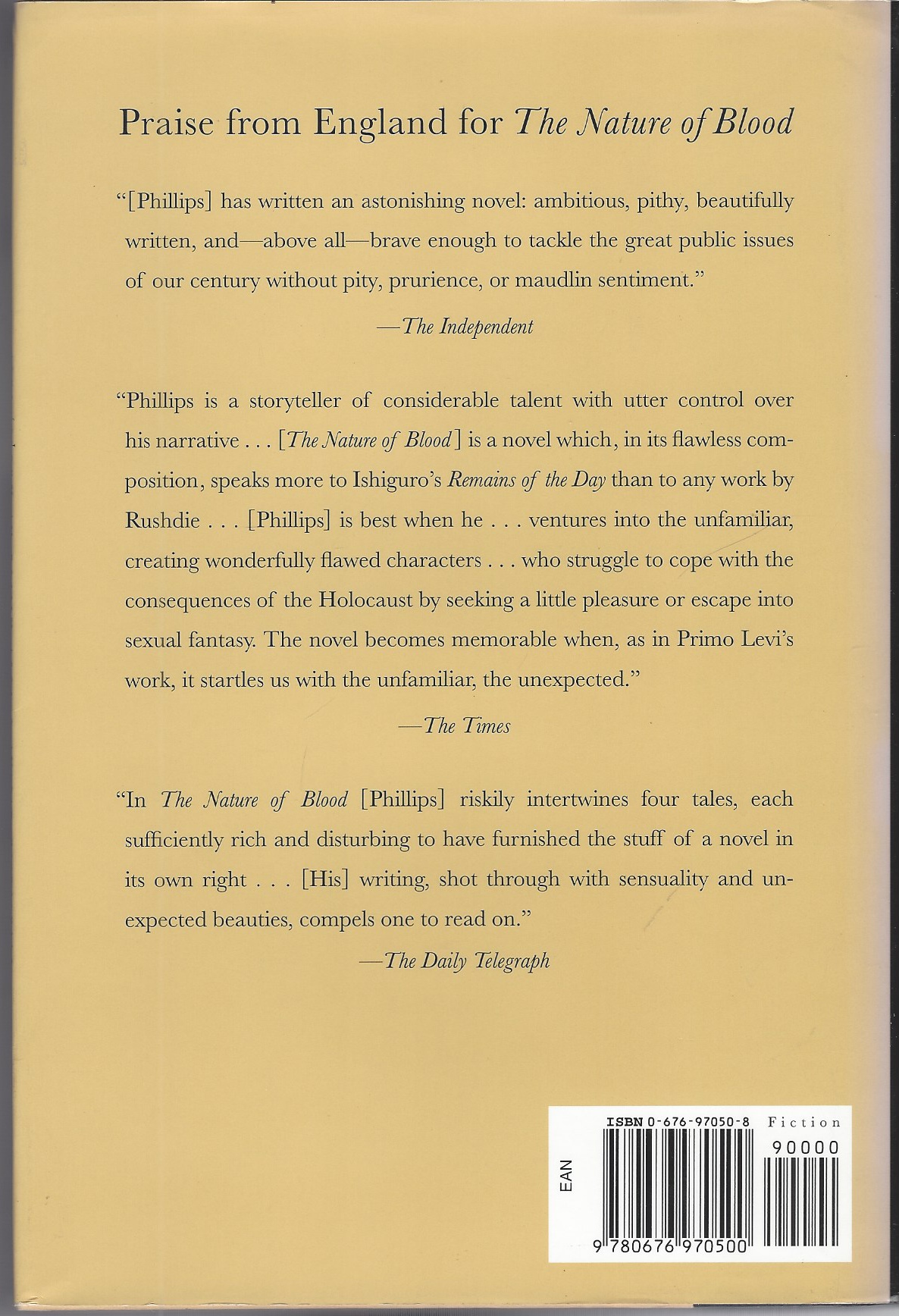 PHILLIPS CARYL - Nature of Blood, the