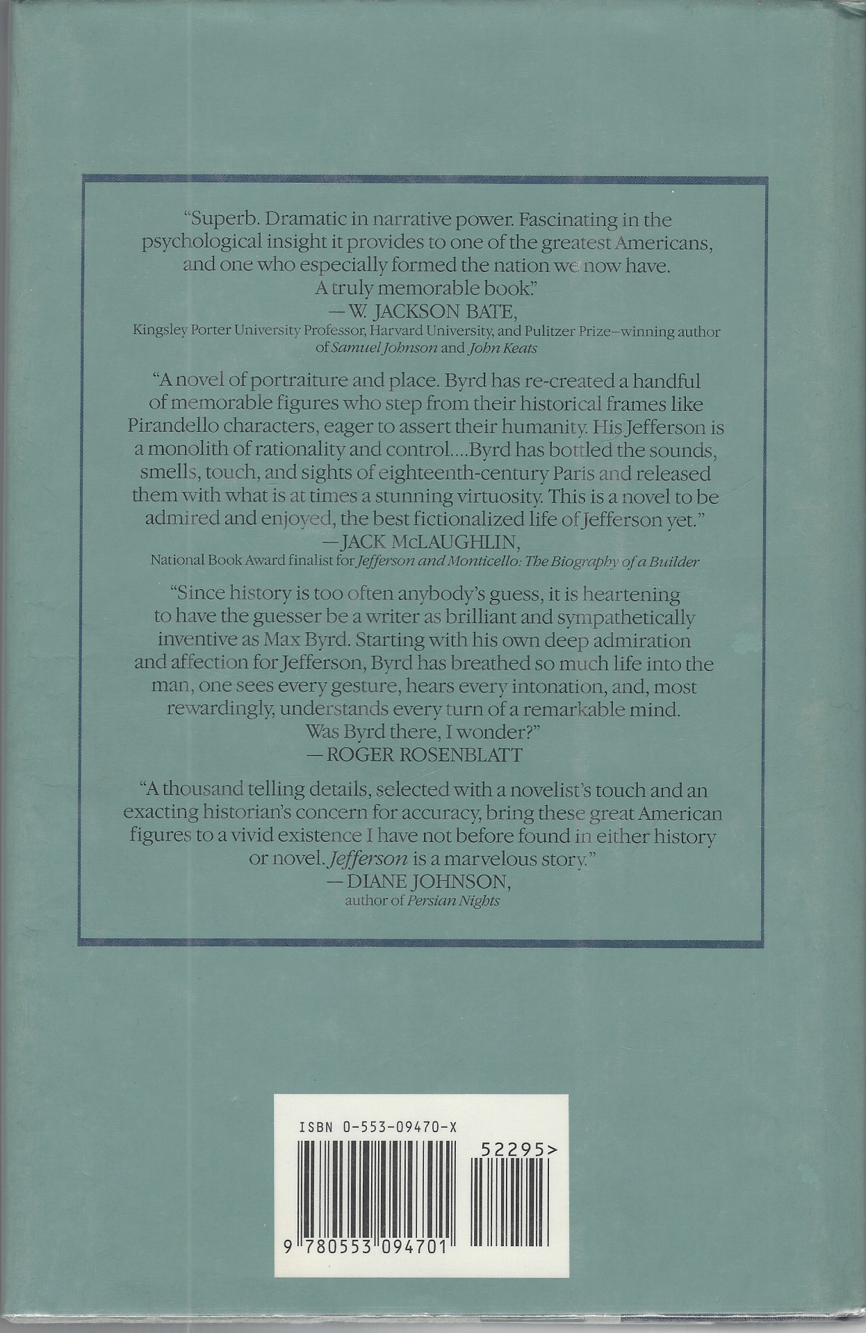 BYRD MAX - Jefferson, a Novel