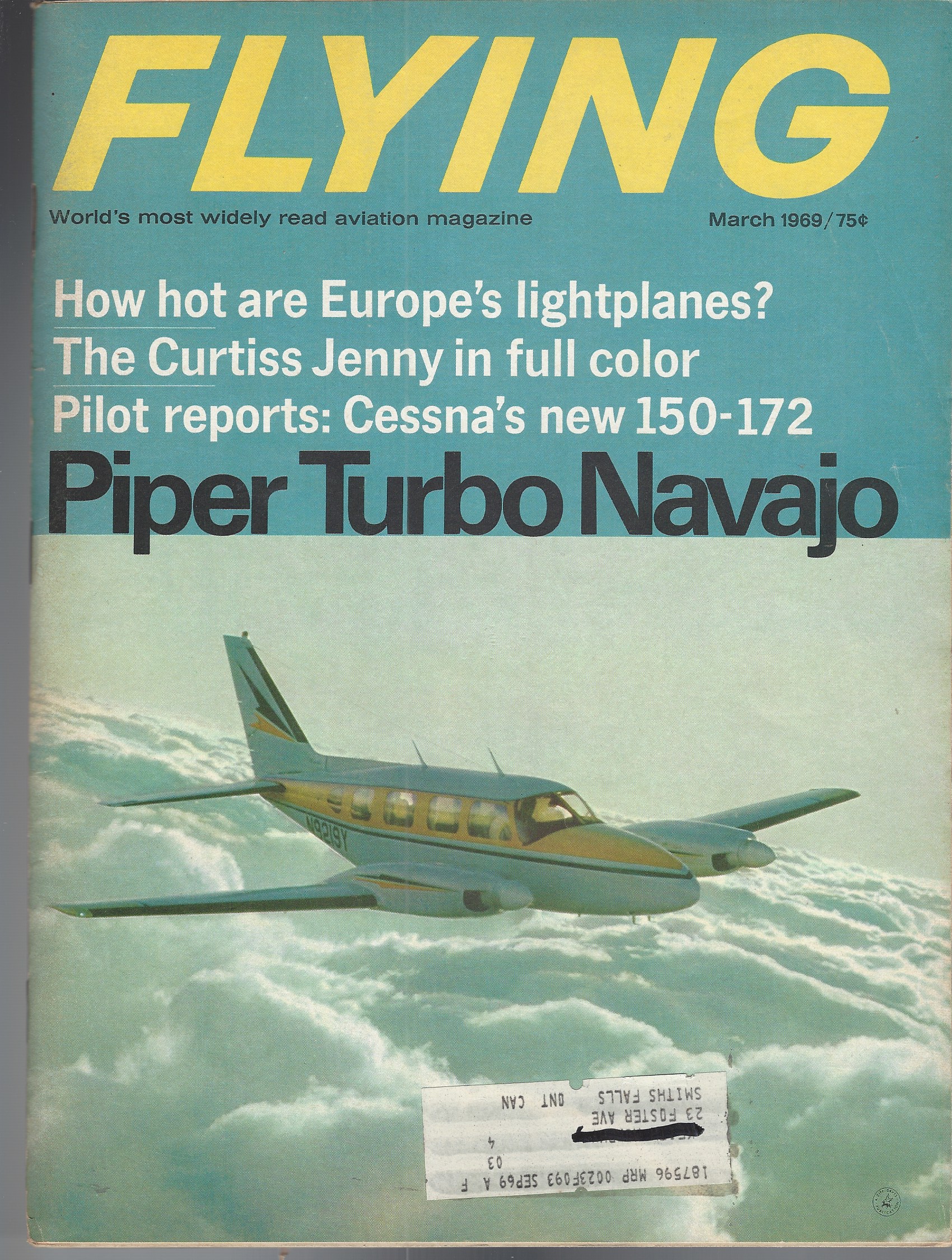 PARKE ROBERT B. - Flying Magazine. March, 1969, Volume 84, Number 3
