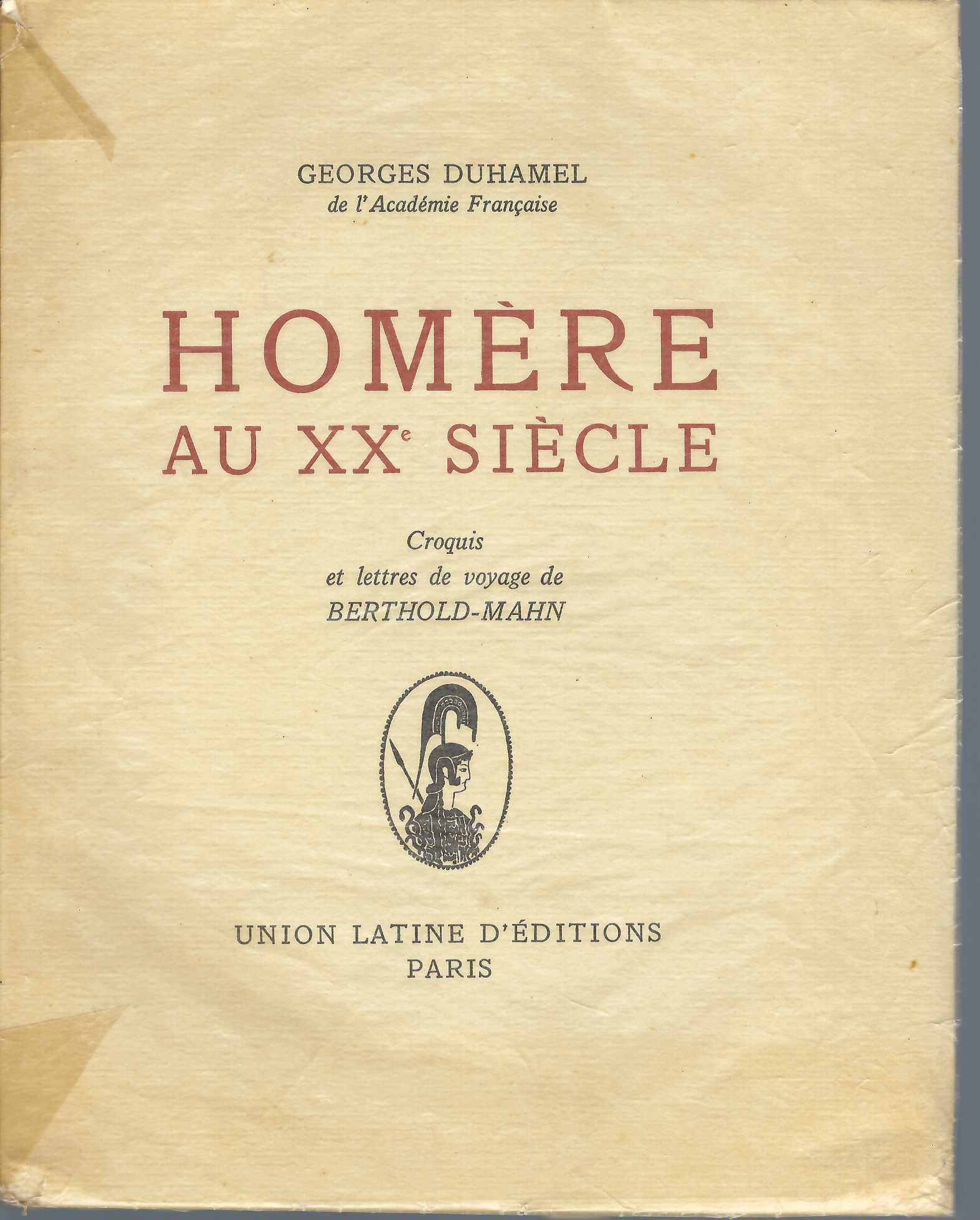 DUHAMEL GEORGES - Homre Au XX  Sicle,