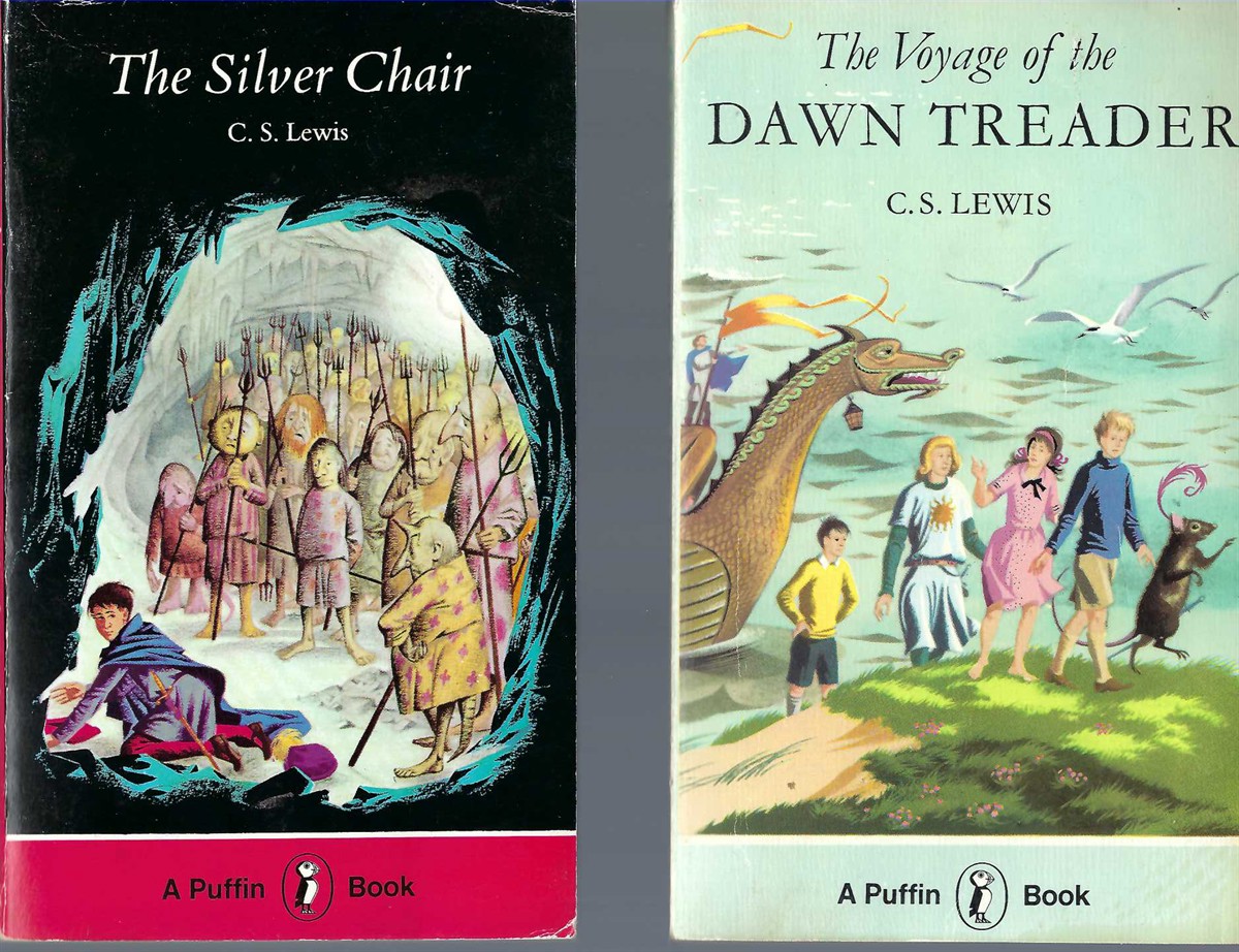 LEWIS C. S. - Four Volumes: The Voyage of the Dawn Treader, the Magician's Nephew, Prince Caspian, the Silver Chair