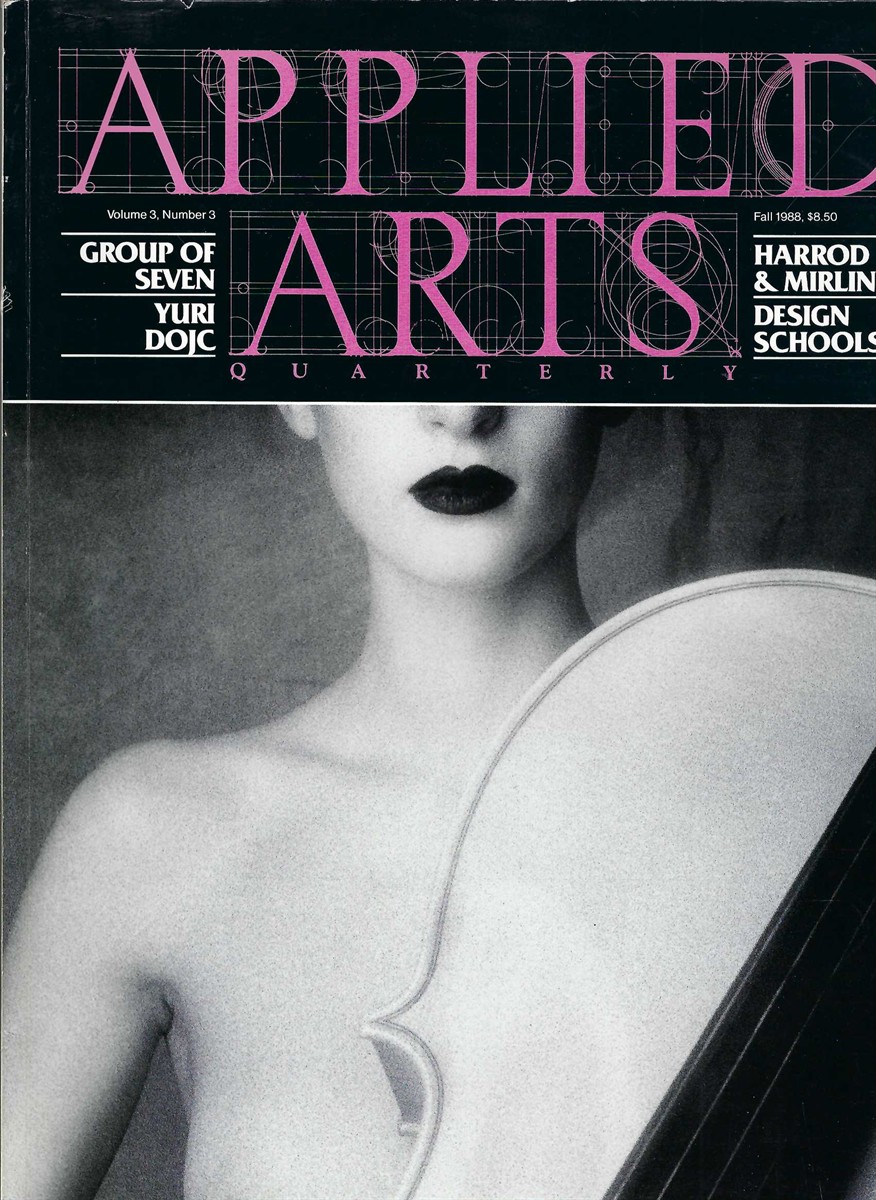 GIFFEN PETER, EDITOR - Applied Arts Quarterly, Fall 1988, Volume 3, Number 3