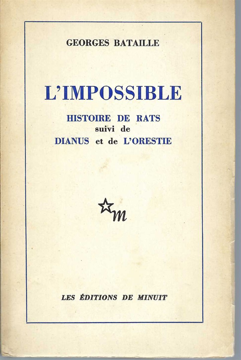 BATAILLE, GEORGES - L'Impossible by Georges Bataille