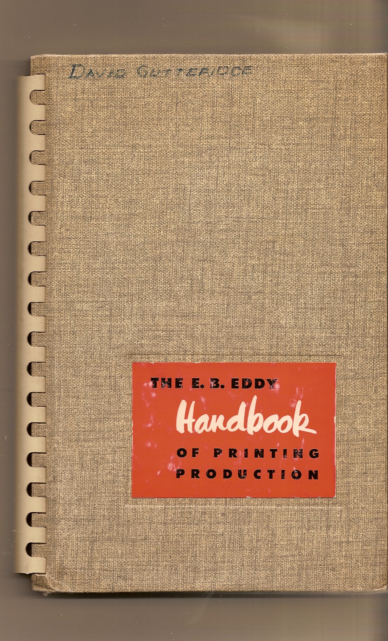 E. B. EDDY COMPANY - Handbook of Printing Production