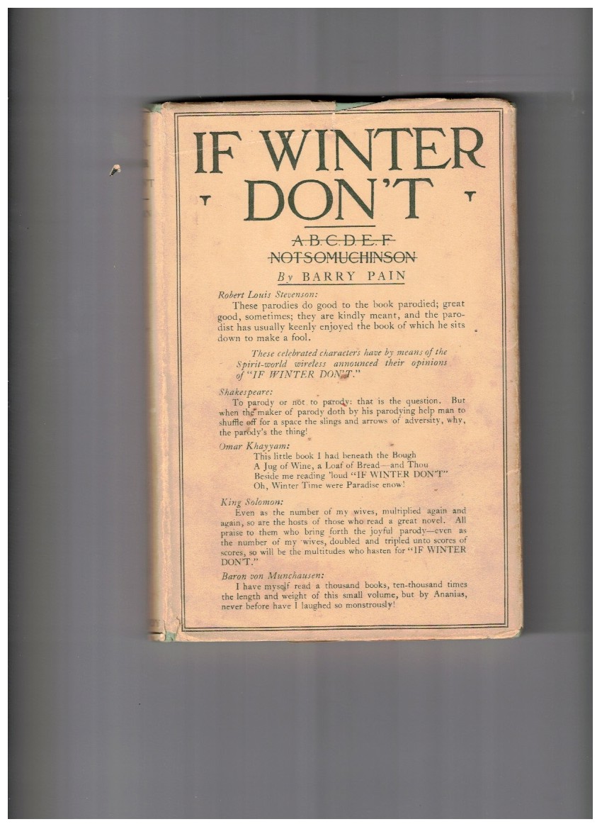 If Winter Don't ABCDEF NOTSOMUCHISON
