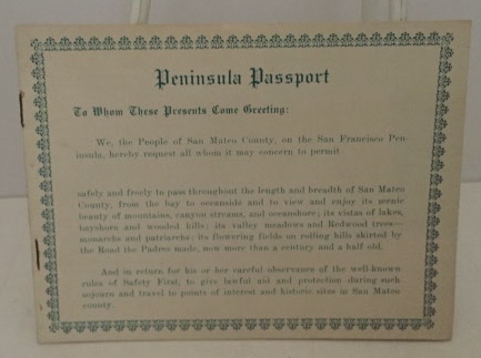 DEPARTMENT OF PUBLICITY SAN MATEO COUNTY - Peninsula Passport