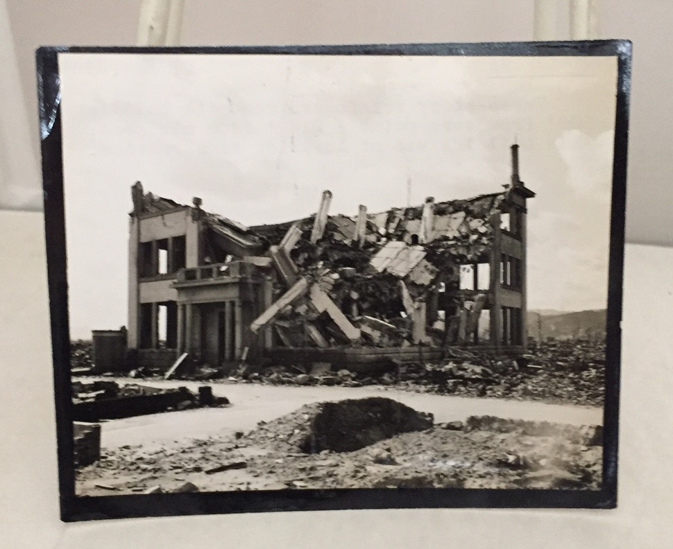 [EPHEMERA], [PHOTOGRAPHS] [ATOMIC BOMB] [HIROSHIMA] - Two Photographs of Atomic Bomb Damage in Hiroshima, Japan