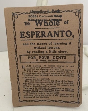 Image for The Whole Of Esperanto And the Means of Learning it Without Lessons, by Reding a Little Story