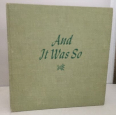 TUDOR, TASHA (ILLUSTRATOR) - And It Was So