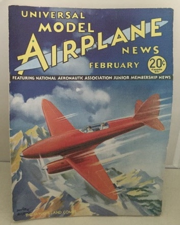 JAY PUBLISHING CORP. (EDITED BY CHARLES HAMPSON GRANT) - Universal Model Airplane News February 1935 (Vol. XII, No. 1)
