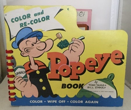 SIMS, TOM & BILL ZABOLY - Popeye Book Color and Re-Color