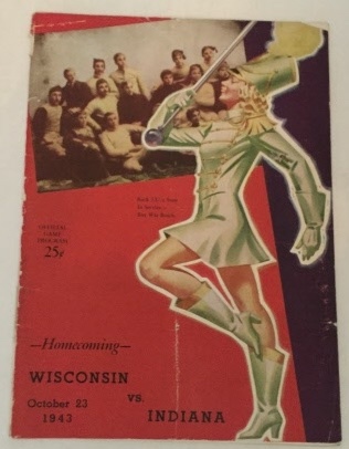 Image for Official Football Program Wisconsin Vs Indiana October 23, 1943