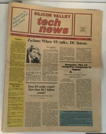 Image for Silicon Valley Tech News (newspaper)  Vol. 1 No. 1 Nove. 1st , 1983