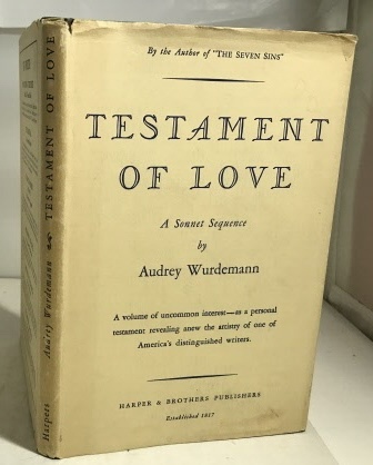 WURDEMANN, AUDREY - Testament of Love a Sonnet Sequence