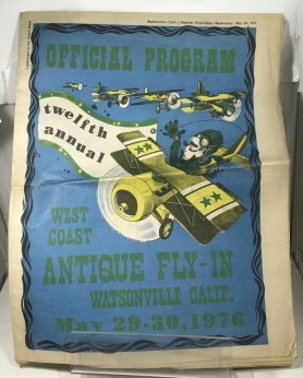 WATSONVILLE REGISTER - West Coast Twelfth Annual Antique Fly-in Official Program