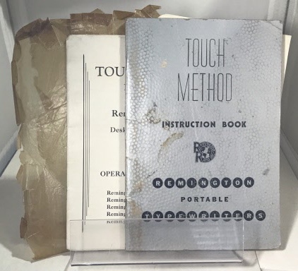 REMINGTON RAND INC. - Touch Method Instruction Book for Remington Portable Typewriters , and, Touch Method Instructor for Remington Portable and Desk Model Typewriters