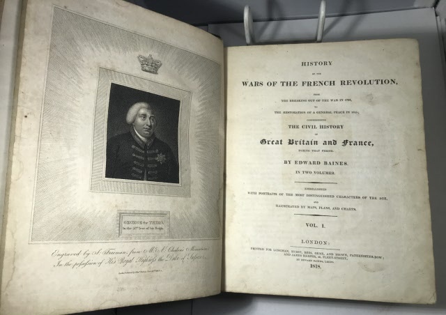 BAINES, EDWARD - History of the Wars of the French Revolution: Two Volumes Bound in One from the Breaking out of the War in 1792 to the Restoration of a General Peace in 1915. . .