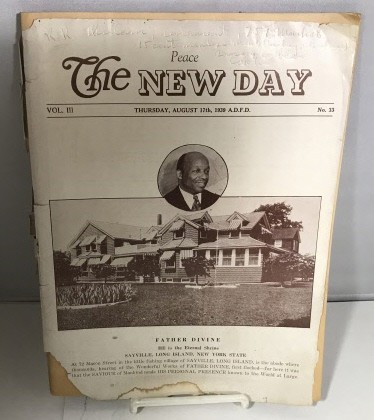 DIVINE, FATHER (REVEREND MAJOR JEALOUS DIVINE) - The New Day (Peace) Thursday, May 25th 1939 (Vol. III, No. 21)