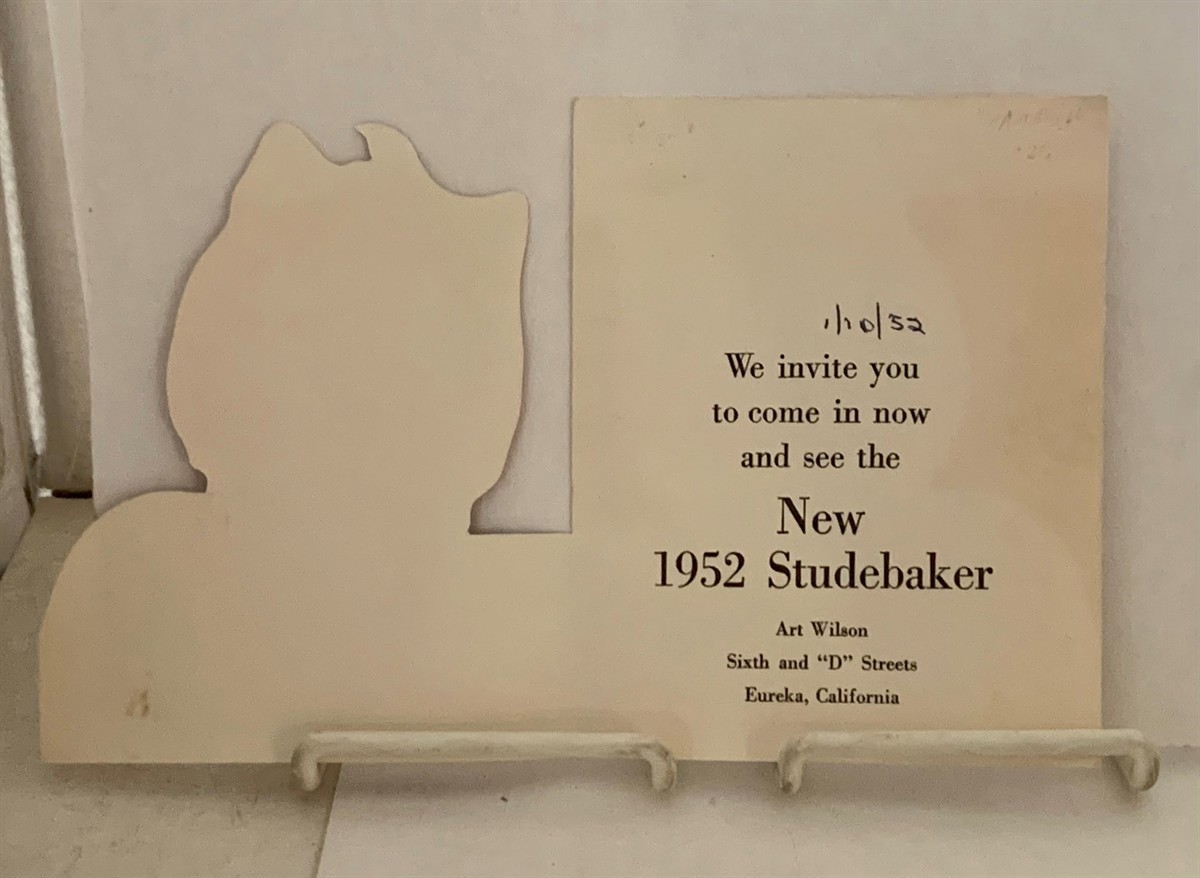 [EPHEMERA] [ADVERTISING] [AMERICANA] - Promotional Advertisement for the 1952 Studebaker