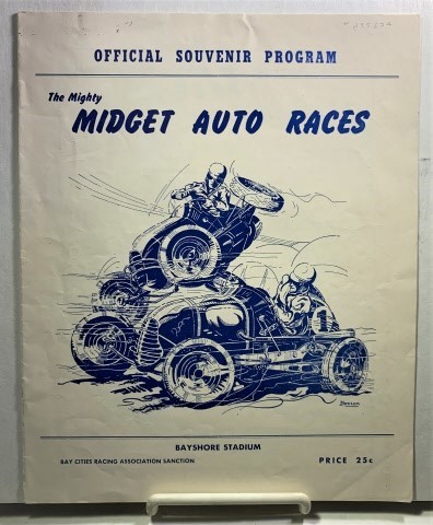 Image for Official Souvenir Program - The Mighty Midget Auto Races Bayshore Stadium 1949