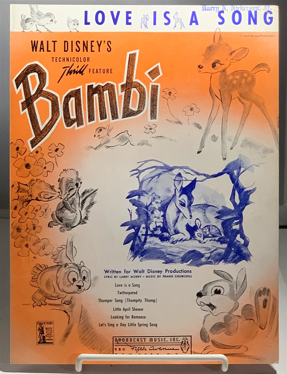 Image for Bambi - Love Is A Song Lyric by Larry Morey, Music by Frank Churchill