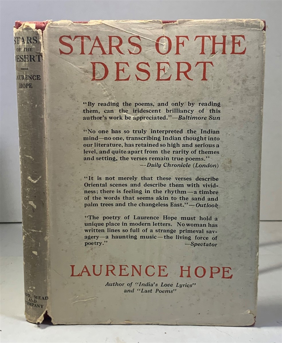 HOPE, LAURENCE  (PSEUDONYM OF ADELA FLORENCE NICOLSON ) - Stars of the Desert