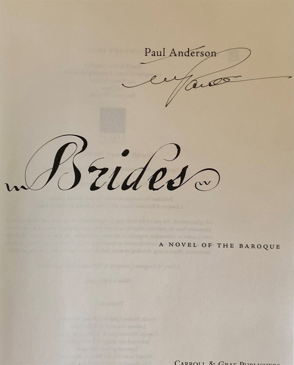 ANDERSON, PAUL - Hunger's Brides a Novel of the Baroque
