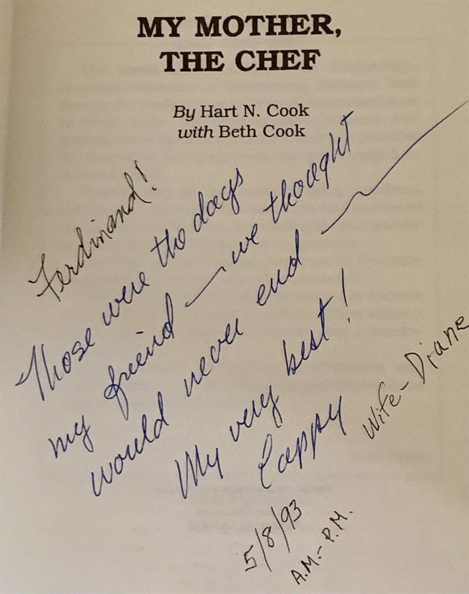 COOK, HART N. WITH BETH COOK - My Mother, the Chef a Family History of Early Yosemite and Yellowstone National Parks