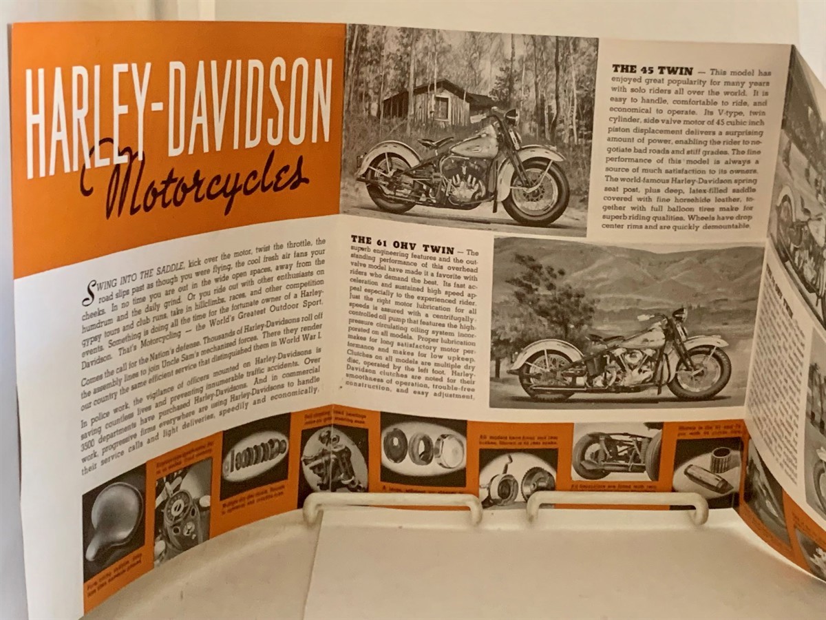 HARLEY-DAVIDSON MOTOR COMPANY - In Times of Peace, Or for the Nation's Defense - It's Harley Davidson