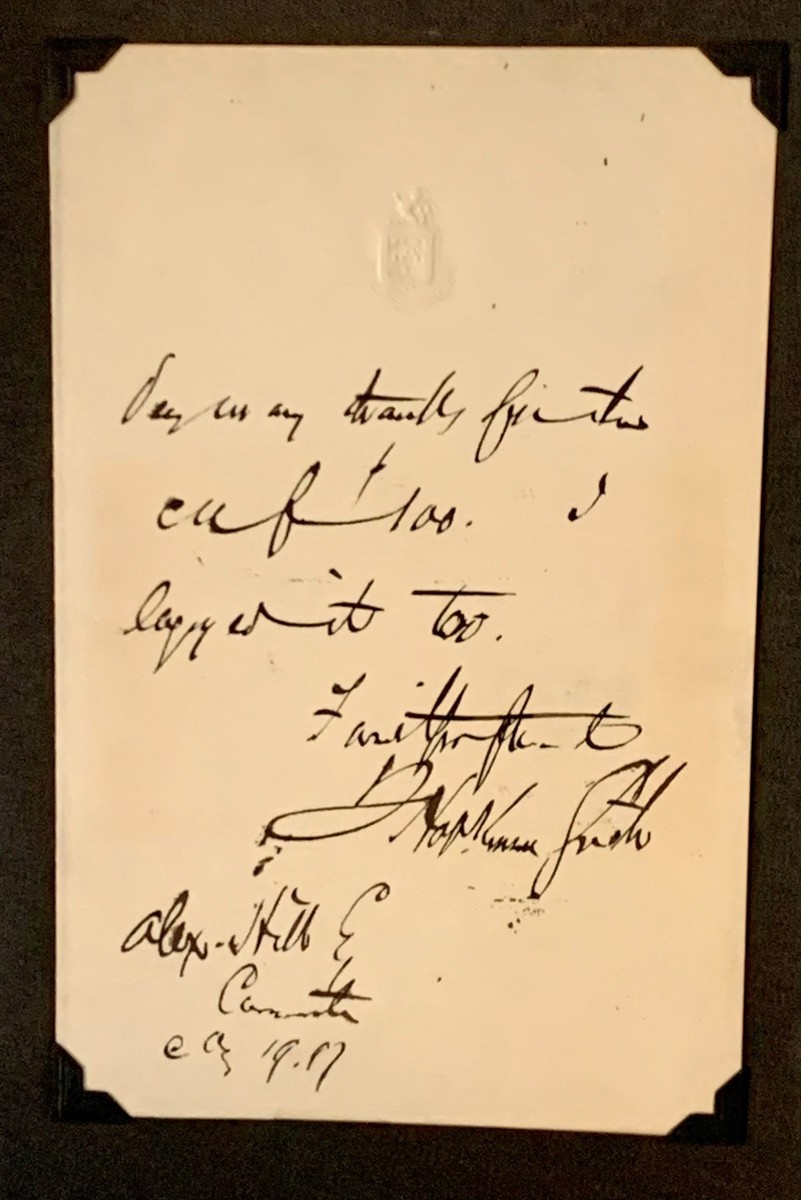 Image for A Handwritten and Signed Letter by Francis Hopkins Smith