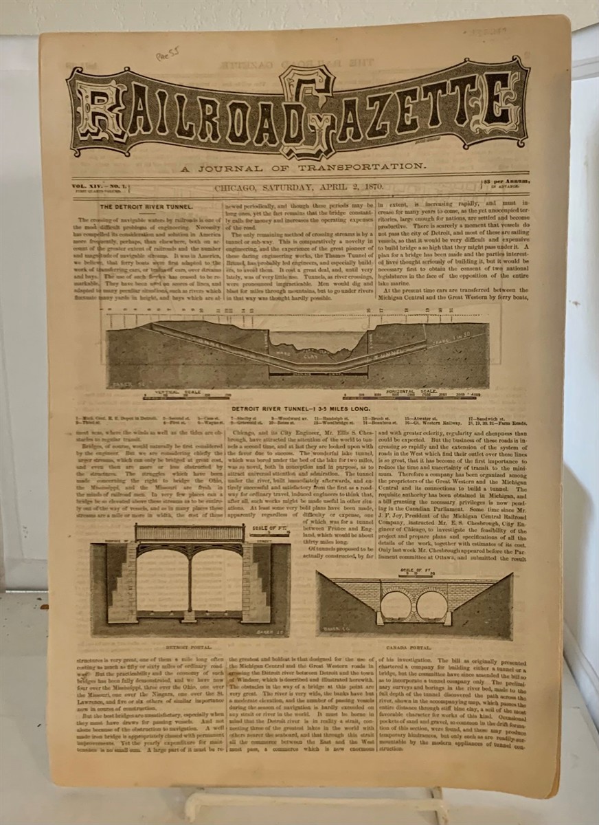 RAILROAD GAZETTE - Railroad Gazette: A Journal of Transportation Vol XIV - No. 1 (Saturday, April 2, 1870)