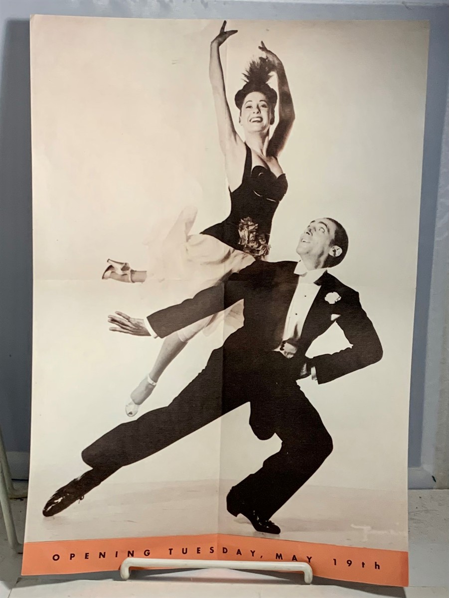 [EPHEMERA], [CALIFORNIANA], [SAN FRANCISCO] - Promotional Poster / Brochure for the Palace Hotel in San Francisco - Specifically the Rose Room Featuring the World's Most Celebrated Dancers the de Marcos and Ronnie Kemper and His Orchestra
