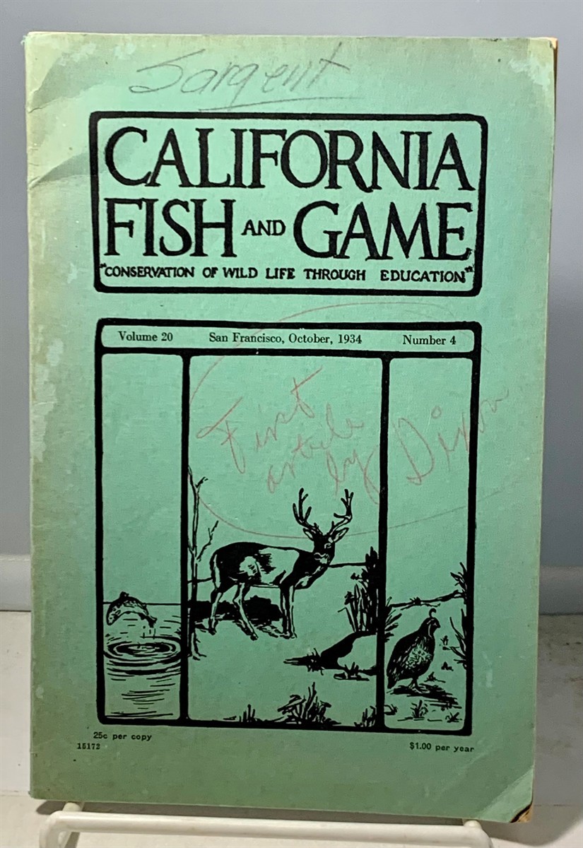 DEPARTMENT OF NATURAL RESOURCES - California Fish and Game (Conservation of Wild Life Through Education)