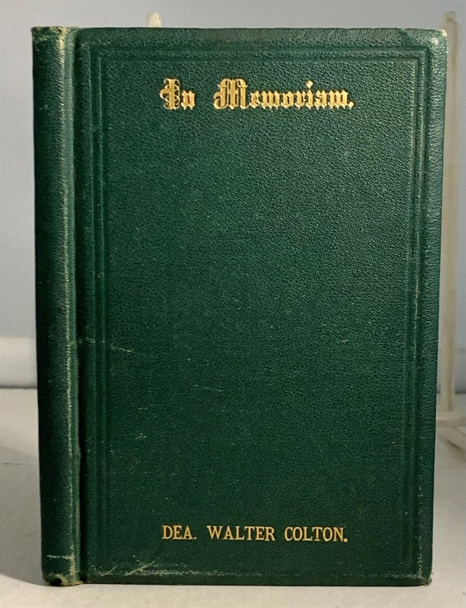 COLTON, A. M. AND G. Q. (FOR THE FAMILY) - In Memoriam Deacon Walter Colton