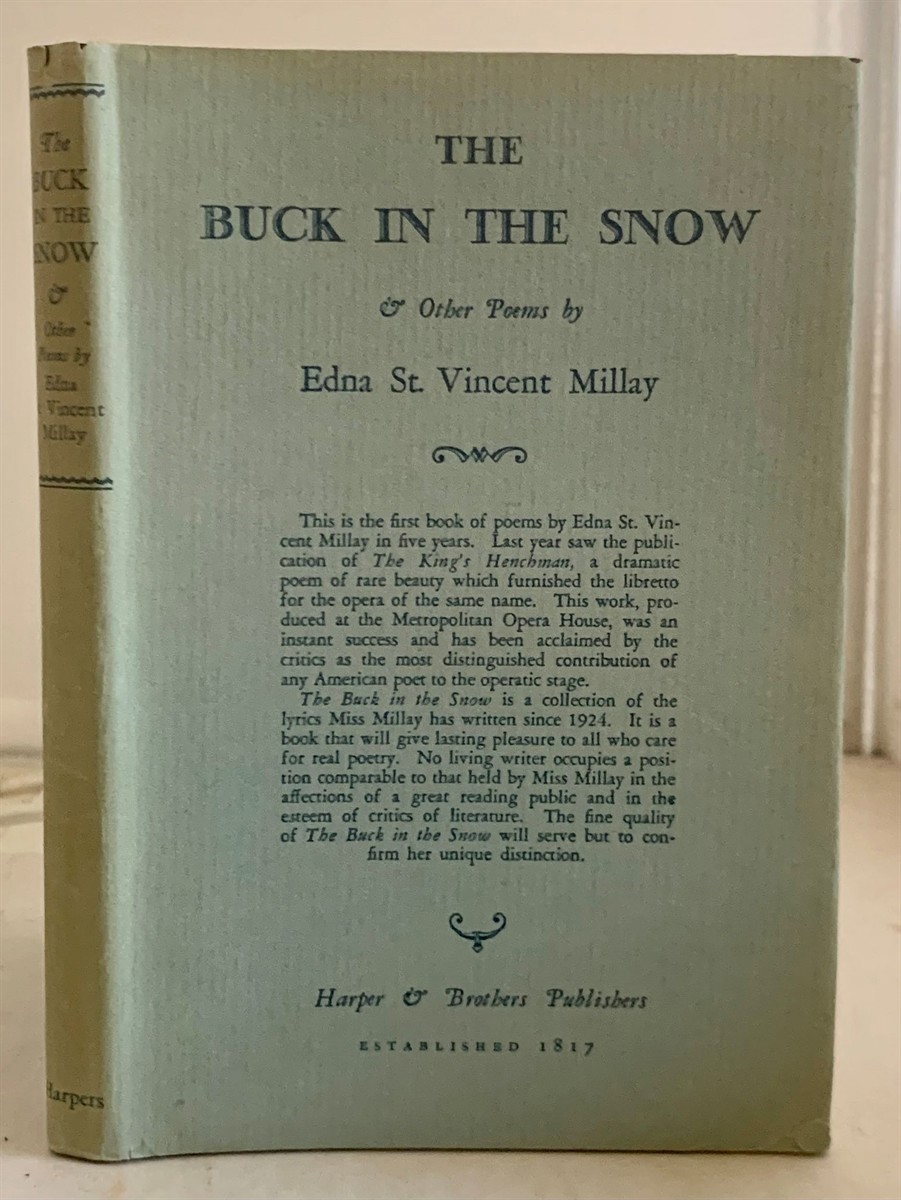 MILLAY, EDNA ST. VINCENT - The Buck in the Snow & Other Poems
