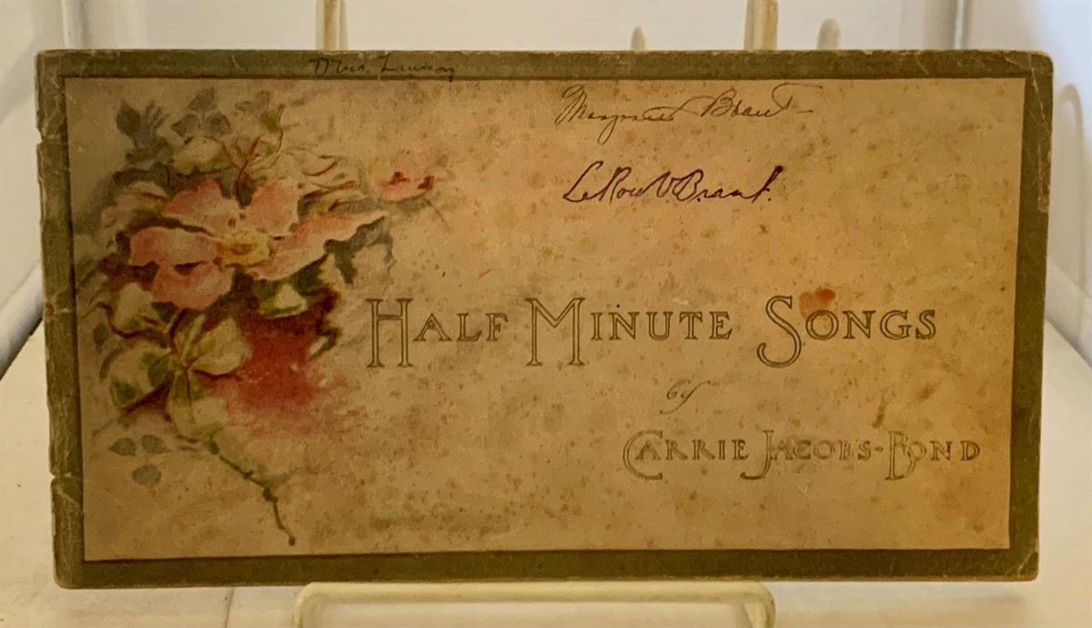 JACOBS-BOND, CARRIE - Half Minute Songs