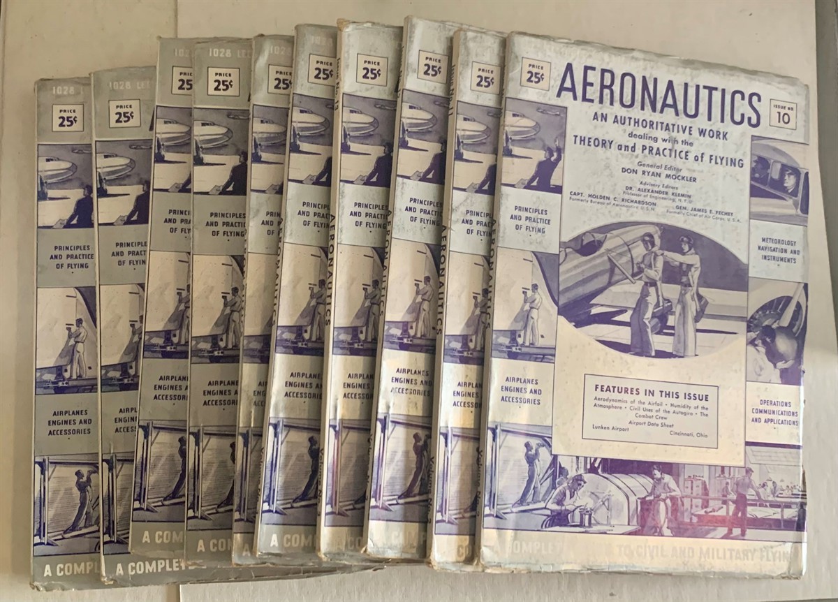 MOCKLER, DON RYAN (EDITOR) - Aeronautics (54 Separate Issues) an Authoritative Work Dealing with the Theory and Practice of Flying