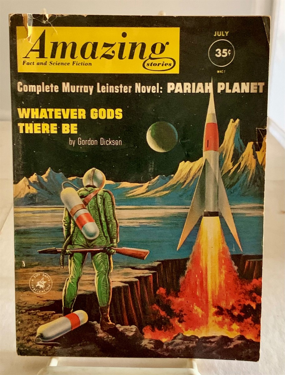 GOLDSMITH, CELE (EDITOR) AMAZING FACT AND SCIENCE FICTION - Whatever Gods There Be By Gordon Dickson As Found in Amazing Fact and Science Fiction (July 1961, Vol. 35, No. 7