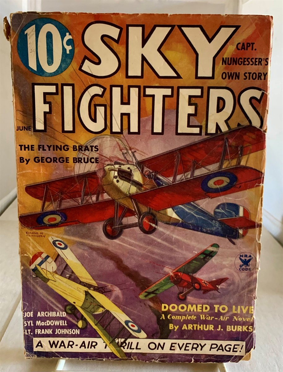 MCCRAE, LIEUT. EDWARD (EDITOR) - Sky Fighters Magazine June 1933; Vol. IX, No. 3
