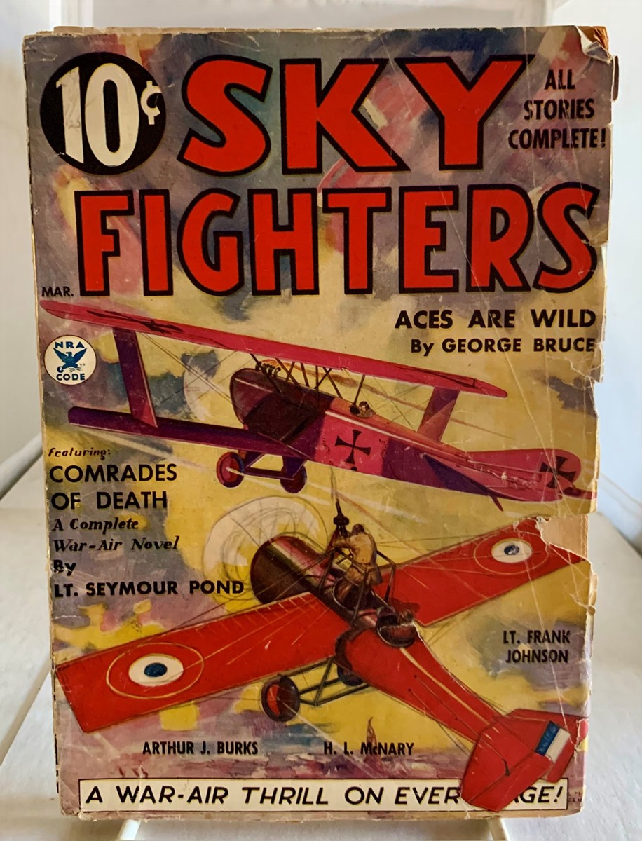 MCCRAE, LIEUT. EDWARD (EDITOR) - Sky Fighters Magazine March 1935; Vol. VIII, No. 3
