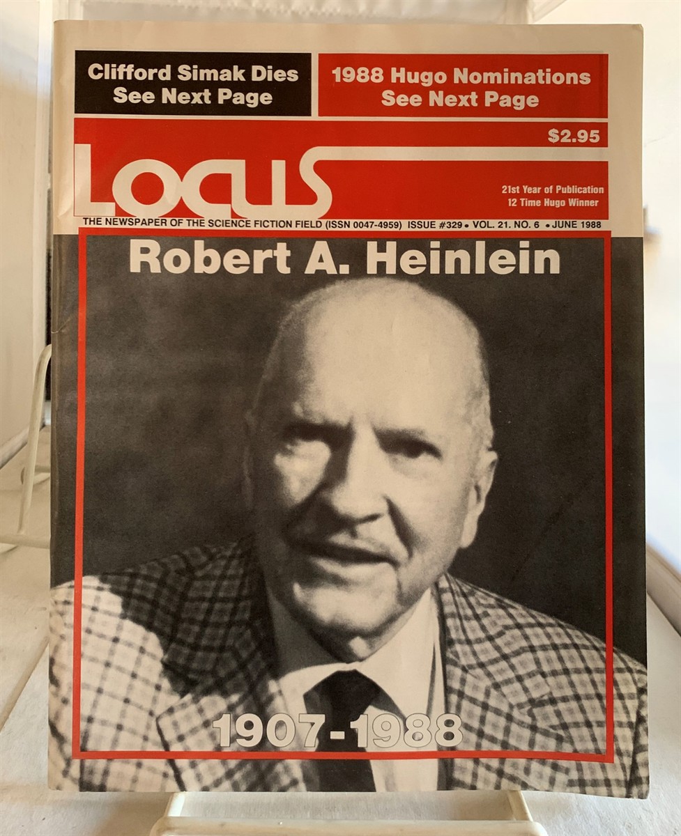 LOCUS MAGAZINE - Locus the Newspaper of the Science Fiction Field Issue #329; Volume 21, June 1988