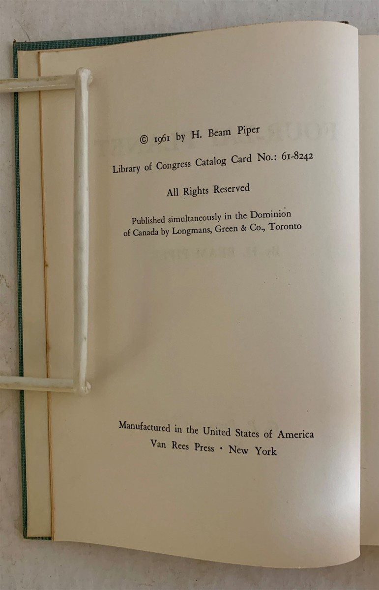 PIPER, H. BEAM (HENRY BEAM PIPER) - Four-Day Planet