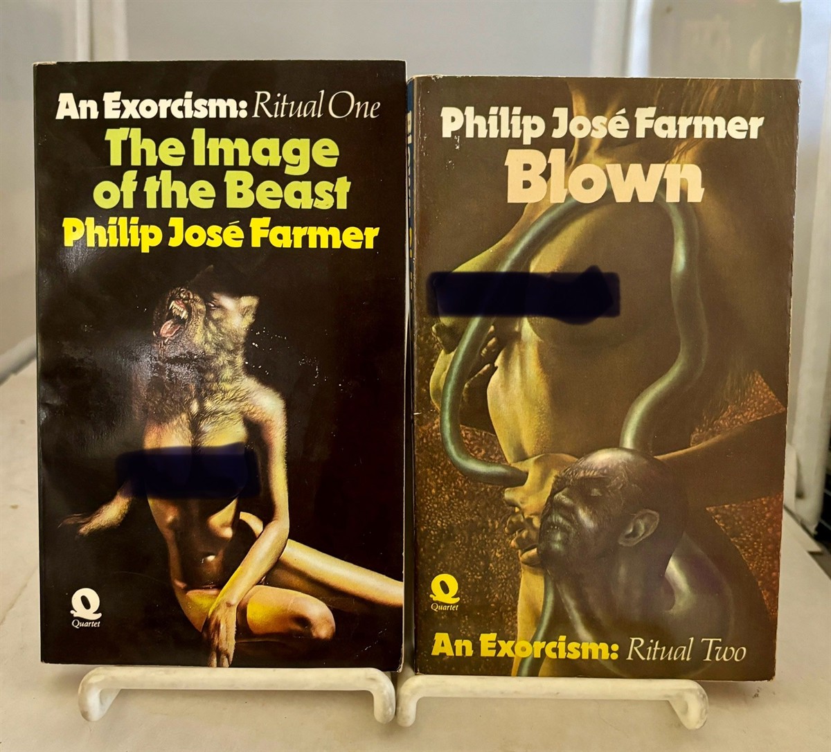 Keyword: science fiction and fantasy philip jose farmer quartet books jim  burns an exorcism porn vampires snuff films